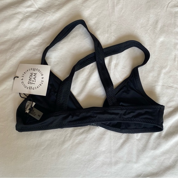 Solid & striped. Black bikini top. XS - Picture 5 of 5